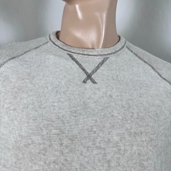 Tommy Bahama Stone Crest Long-Sleeve Crew Shirt Size M $110 in Oatmeal Heather - Picture 9 of 11